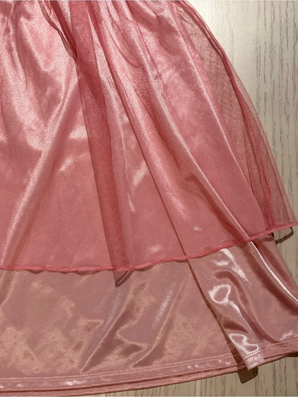 Disney Princess 5T Pink Satin Tulle Nightgown Dress - Picture 9 of 9